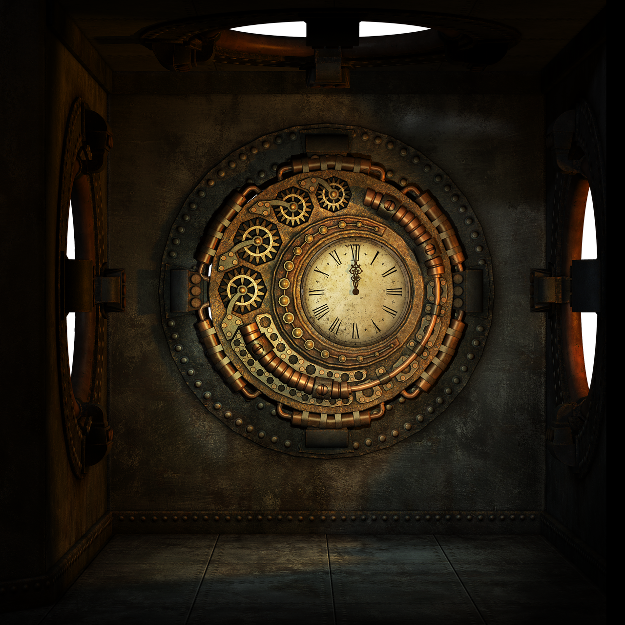 steampunk-clock1636156_1280